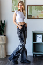 Load image into Gallery viewer, Oli &amp; Hali Star Patched and Studded Denim Jeans in Black
