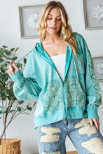 Load image into Gallery viewer, Oli &amp; Hali Solid Color Open Twist Back Jacket in Mint Jacket Oli &amp; Hali   
