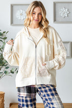 Load image into Gallery viewer, Oli &amp; Hali Solid Color Open Twist Back Jacket in Cream Jacket Oli &amp; Hali   
