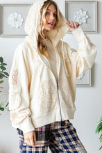 Load image into Gallery viewer, Oli &amp; Hali Solid Color Open Twist Back Jacket in Cream Jacket Oli &amp; Hali   
