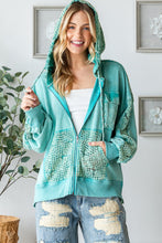 Load image into Gallery viewer, Oli &amp; Hali Solid Color Open Twist Back Jacket in Mint Jacket Oli &amp; Hali   
