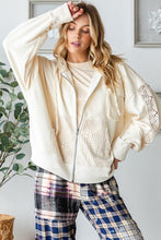 Load image into Gallery viewer, Oli &amp; Hali Solid Color Open Twist Back Jacket in Cream Jacket Oli &amp; Hali   
