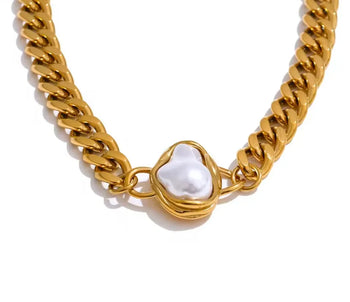 Lauren Kenzie Abby Pearl Necklace