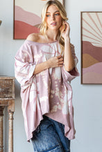 Load image into Gallery viewer, Oli &amp; Hali OVERSIZED Splatter Bleached Flower Top in Blush
