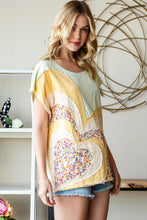 Load image into Gallery viewer, Oli&amp; Hali Heart Patched Top in Light Lime Shirts &amp; Tops Oli &amp; Hali   
