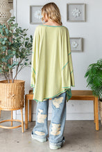 Load image into Gallery viewer, Oli &amp; Hali Asymmetrical Hemline Top in Light Green Shirts &amp; Tops Oli &amp; Hali   
