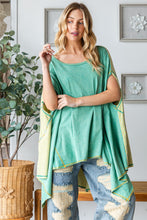 Load image into Gallery viewer, Oli &amp; Hali Asymmetrical Hemline Top in Light Green Shirts &amp; Tops Oli &amp; Hali   
