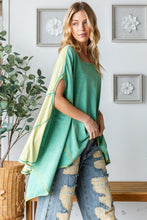 Load image into Gallery viewer, Oli &amp; Hali Asymmetrical Hemline Top in Light Green Shirts &amp; Tops Oli &amp; Hali   
