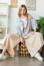 Load image into Gallery viewer, Oli &amp; Hali Patchwork Button Down Top in Blue Shirts &amp; Tops Oli &amp; Hali   
