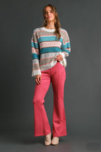 Load image into Gallery viewer, Umgee Aztec Print Pullover Sweater in Jade Sweaters Umgee   
