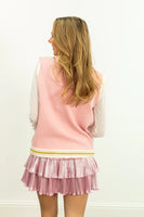 Grace+Emma Sequin Nutcracker Sweater Vest in Pink