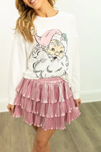 Load image into Gallery viewer, Grace+Emma Cute Santa Sweatshirt in White
