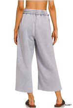 Load image into Gallery viewer, Zenana Acid Washed Palazzo Pants in Sleet
