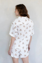 Load image into Gallery viewer, Things Between Cotton Gauze Teddy Bear Print Pajama Set in Cream
