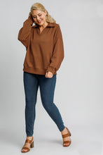 Load image into Gallery viewer, Umgee Solid Color Buttery Soft Knit Top in Terracotta
