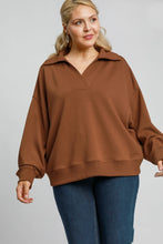 Load image into Gallery viewer, Umgee Solid Color Buttery Soft Knit Top in Terracotta
