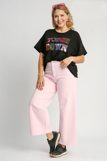 Umgee Game Day Style Sequin Top in Black FINAL SALE