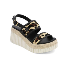 Load image into Gallery viewer, MIA 1976 "YURIS" Wedged Sandal in Leopard
