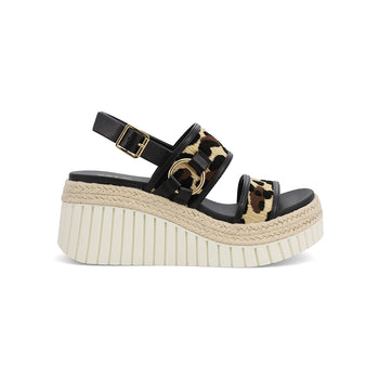 MIA 1976 "YURIS" Wedged Sandal in Leopard