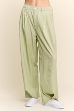 Load image into Gallery viewer, J.nna Striped Relax Fit Slacks in Pistachio
