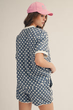 Load image into Gallery viewer, LovLov Daydream In Polka Dots Set in Denim Blue
