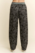 Load image into Gallery viewer, J.nna Textured Floral Print Pants in Black
