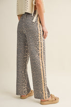 Load image into Gallery viewer, LovLov Luxe Leopard Relaxed Pants With Side Trim in Leopard/Taupe

