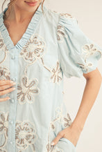 Load image into Gallery viewer, Jodifl 3D Floral Pattern Dress in Blue ON ORDER
