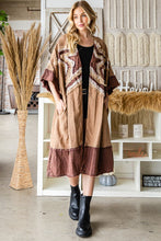 Load image into Gallery viewer, Oli &amp; Hali Open Front Star Patched Kimono in Washed Dijon
