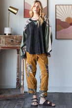 Load image into Gallery viewer, Oli &amp; Hali OVERSIZED Plaid Mix Top in Black
