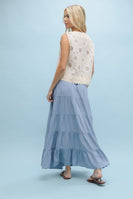 Wishlist Floral Lace Vest in Cream