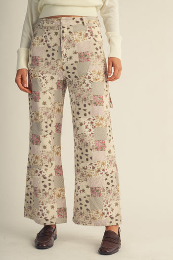 LovLov Cottage Garden Vintage Patchwork Pants in Floral