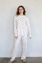 Load image into Gallery viewer, Things Between Teddy Pajama Set in Cream
