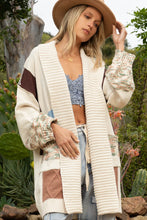 Load image into Gallery viewer, POL Shawl Collar Color Block Open Front Cardigan in Powder Almond Cardigan POL Clothing   
