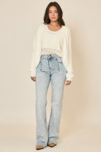 Load image into Gallery viewer, Cozy Co. Soft Eyelash Knit Cardigan in Off White
