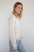 Things Between COOPER Zip Up Jacket in Latte