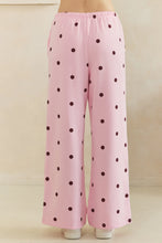 Load image into Gallery viewer, Veveret Charming Polka Dot Lounge Set in Pink/Burgundy
