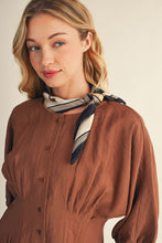 Load image into Gallery viewer, Jodifl Pintuck Waistline Detail Button Down Top in Mocha
