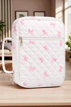 Load image into Gallery viewer, Nash Grey Elise Bow Bible Cover in Pink
