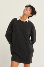 Load image into Gallery viewer, HYFVE Oversized Sweatshirt Dress in Black
