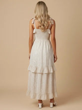 Load image into Gallery viewer, J.nna Floral Print Ruffle Detailed Maxi Dress in Taupe
