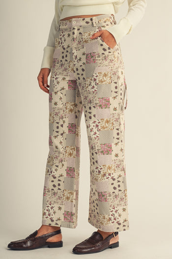 LovLov Cottage Garden Vintage Patchwork Pants in Floral