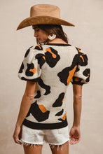 Load image into Gallery viewer, BiBi Animal Print Lightweight Knit Sweater in Leopard
