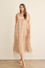 Load image into Gallery viewer, In February Blossom Floral Embroidery Midi Dress in Mocha Dress In February   
