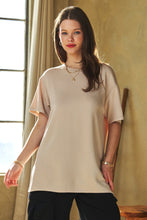 Load image into Gallery viewer, Davi &amp; Dani Solid Color Loose Fit top in Taupe
