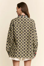 Load image into Gallery viewer, J.nna Mixed Pattern Button Down Top in Green Garden
