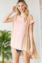 Load image into Gallery viewer, Oli &amp; Hali Two Toned Top in Washed Rose Shirts &amp; Tops Oli &amp; Hali   
