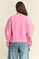 J.nna Sequin Nutcracker Patched Top in Pink