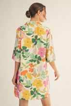 Load image into Gallery viewer, Jodifl Floral Print Shift Dress in Off White

