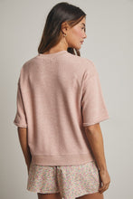 Load image into Gallery viewer, Wishlist Waffle Knit Top in Rose

